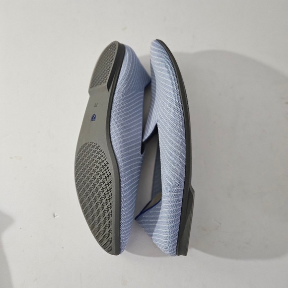 Rothy's The Point Loafers Women's Blue Stripe Knit Comfort Slip On Shoes Size 10 - Picture 7 of 11